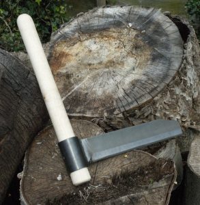 Large froe with handle