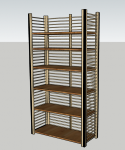 "Rain" bookcase